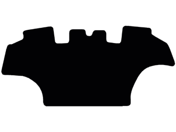 Fußmatte aus Gummi, schwarz, für Case IH Traktor Maxxum CVX, ab Bj. 14 Fußmatte aus Gummi, schwarz, für Case IH Traktor Maxxum CVX, ab Bj. 14