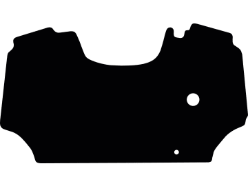 Fußmatte aus Gummi, schwarz, für Deutz-Fahr Traktor Serie 5 Ecoline, mit Differential Sperrpedal, ab Bj. 05.14 Fußmatte aus Gummi, schwarz, für Deutz-Fahr Traktor Serie 5 Ecoline, mit Differential Sperrpedal, ab Bj. 05.14