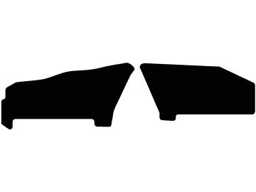 Fußmatte aus Gummi, schwarz, 2-teilig, für Fendt Traktor Vario 200 V/F Fußmatte aus Gummi, schwarz, 2-teilig, für Fendt Traktor Vario 200 V/F