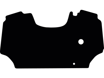 Fußmatte aus Gummi, schwarz, für Same Traktor Dorado 65, 70 Classic, Differential-Sperrpedal, ab Bj. 10.09 Fußmatte aus Gummi, schwarz, für Same Traktor Dorado 65, 70 Classic, Differential-Sperrpedal, ab Bj. 10.09