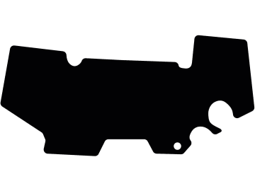 Fußmatte aus Gummi, schwarz, für Steyr Traktor 8000, SK II Kabine, Bj. 77 – 96 Fußmatte aus Gummi, schwarz, für Steyr Traktor 8000, SK II Kabine, Bj. 77 – 96