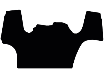 Fußmatte aus Gummi, schwarz, mit Mittelteil, für Steyr Traktor Multi 4000, ab Bj. 14 Fußmatte aus Gummi, schwarz, mit Mittelteil, für Steyr Traktor Multi 4000, ab Bj. 14