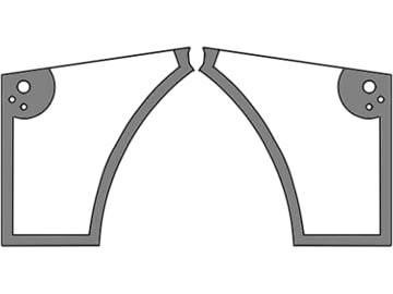 Türscheibe, grün, unten links/rechts, Siebdruck, für Case IH JX55-JX95-Kabine JX, Ford New Holland TD 55D-TD 95D-Kabine TDD Türscheibe, grün, unten links/rechts, Siebdruck, für Case IH JX55-JX95-Kabine JX, Ford New Holland TD 55D-TD 95D-Kabine TDD