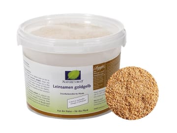 NATURE´S BEST Leinsamen goldgelb für Pferde Körner 1,3 kg Eimer NATURE´S BEST Leinsamen goldgelb für Pferde Körner 1,3 kg Eimer