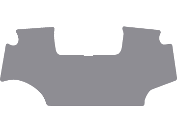 Fußmatte ohne Aussparung für Gaspedal, aus Gummi, hellgrau, für John Deere Traktor Serie 6 R, ab Bj. 13 Fußmatte ohne Aussparung für Gaspedal, aus Gummi, hellgrau, für John Deere Traktor Serie 6 R, ab Bj. 13