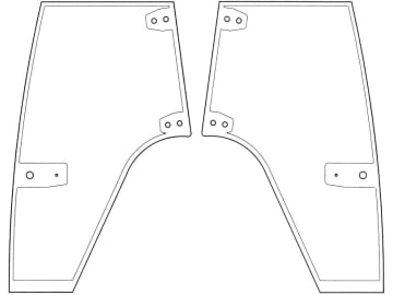 Türscheibe, grün, links/rechts, Siebdruck, für Case IH CS78-150, CVX140-195, 120-195, Ford New Holland TVT135-195, T7510-7550, Steyr M9078-9145, CVT120-170, CVX120-170 Türscheibe, grün, links/rechts, Siebdruck, für Case IH CS78-150, CVX140-195, 120-195, Ford New Holland TVT135-195, T7510-7550, Steyr M9078-9145, CVT120-170, CVX120-170