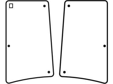 Seitenscheibe, grün, links/rechts, für John Deere 6100 - 6900, 6010 - 6910 - Kabine 6000 und SE, 6010 und SE Seitenscheibe, grün, links/rechts, für John Deere 6100 - 6900, 6010 - 6910 - Kabine 6000 und SE, 6010 und SE