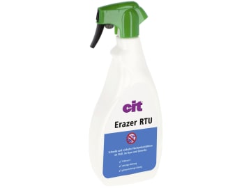Cit Desinfektionsmittel "Erazer RTU" 1 l für die Flächendesinfektion im Stall, Haus und auf Gewebe, 299310 Cit Desinfektionsmittel "Erazer RTU" 1 l für die Flächendesinfektion im Stall, Haus und auf Gewebe, 299310