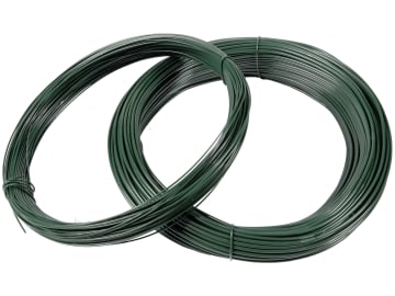 Attinger Spanndraht 3,1 mm x 80 m, Stahl, verzinkt; kunststoffummantelt, tannengrün Attinger Spanndraht 3,1 mm x 80 m, Stahl, verzinkt; kunststoffummantelt, tannengrün