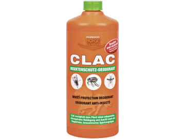 KERBL Insektenschutzmittel "Clac" 1.000 ml für Pferde gegen Fliegen, Schnaken, Bremsen, Mücken, Zecken usw., 321516 KERBL Insektenschutzmittel "Clac" 1.000 ml für Pferde gegen Fliegen, Schnaken, Bremsen, Mücken, Zecken usw., 321516