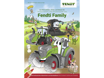 Fendt Malbuch "Fendti Family" mit Rätseln, Stundenplänen und Stickern, X991020279000 Fendt Malbuch "Fendti Family" mit Rätseln, Stundenplänen und Stickern, X991020279000