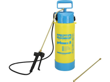 Drucksprühgerät Primex 5 - inkl. Kompressoranschluss und Messingsprühlanze, 5 Liter, 3 bar Drucksprühgerät Primex 5 - inkl. Kompressoranschluss und Messingsprühlanze, 5 Liter, 3 bar