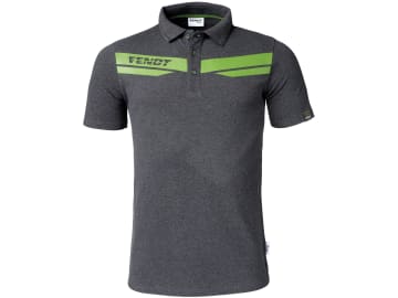 Fendt Poloshirt für Herren Gr. XL anthrazit; grün, Fendt-Logo vorn, X991020168000 Fendt Poloshirt für Herren Gr. XL anthrazit; grün, Fendt-Logo vorn, X991020168000