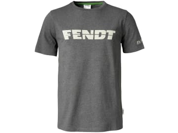 Fendt T-Shirt für Herren Gr. M grau, weißes Fendt-Logo vorn, X991020191000 Fendt T-Shirt für Herren Gr. M grau, weißes Fendt-Logo vorn, X991020191000