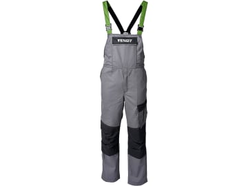 Fendt Arbeits-Latzhose, Gr. 52, grau; schwarz; grün, X991018035000 Fendt Arbeits-Latzhose, Gr. 52, grau; schwarz; grün, X991018035000
