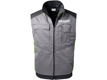 Fendt Weste für Herren Gr. XL hellgrau; dunkelgrau; grün, Logo auf Brust und Rücken, X991018103000 Fendt Weste für Herren Gr. XL hellgrau; dunkelgrau; grün, Logo auf Brust und Rücken, X991018103000