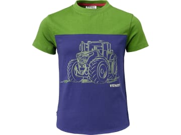 Fendt T-Shirt für Kinder Gr. 134/140 grün; blau, mit Traktoraufduck vorn, X991020126000 Fendt T-Shirt für Kinder Gr. 134/140 grün; blau, mit Traktoraufduck vorn, X991020126000