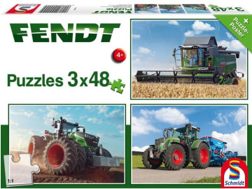 Fendt Puzzle "Fendt 724 Vario, 1050 Vario und 6275L" mit 3 x 48 Teile, X991017005000 Fendt Puzzle "Fendt 724 Vario, 1050 Vario und 6275L" mit 3 x 48 Teile, X991017005000