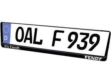 Fendt Kennzeichenhalter 520 x 115 mm, mit Fendt-Logo und "It's Fendt" Aufdruck, X991019072000 Fendt Kennzeichenhalter 520 x 115 mm, mit Fendt-Logo und "It's Fendt" Aufdruck, X991019072000