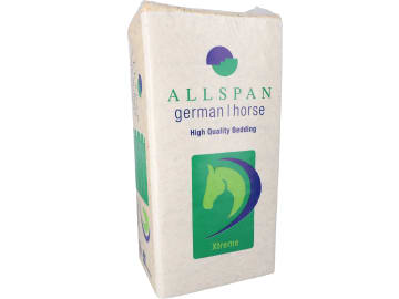 Allspan German Horse Xtreme voluminöse, staubarme Einstreu für Kleintiere und Pferde 110 l Ballen Allspan German Horse Xtreme voluminöse, staubarme Einstreu für Kleintiere und Pferde 110 l Ballen