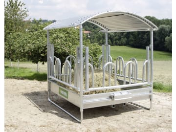 KERBL Heuraufe B x H x T: 2,12 x 2,50 x 2,12 m 12 Fressplätze, feuerverzinkt, für Rinder und Pferde, Rund- und Rechteckballen bis 1,80 m Länge, 291255 KERBL Heuraufe B x H x T: 2,12 x 2,50 x 2,12 m 12 Fressplätze, feuerverzinkt, für Rinder und Pferde, Rund- und Rechteckballen bis 1,80 m Länge, 291255