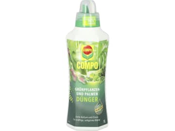 COMPO Grünpflanzen- und Palmendünger Flüssigdünger Mineralischer Spezial-Flüssigdünger für alle Grünpflanzen, Palmen und Farne 1 l Flasche COMPO Grünpflanzen- und Palmendünger Flüssigdünger Mineralischer Spezial-Flüssigdünger für alle Grünpflanzen, Palmen und Farne 1 l Flasche