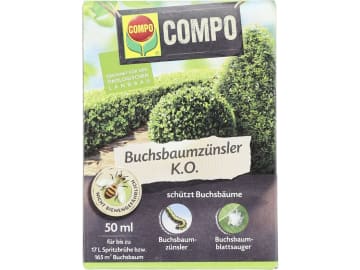 COMPO Buchsbaumzünsler K.O. 50 ml Flasche für 165 m² Buchsbaum 165 m² COMPO Buchsbaumzünsler K.O. 50 ml Flasche für 165 m² Buchsbaum 165 m²