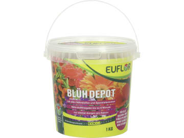 EUFLOR® BlühDepot umhüllter NPK 18+6+12 Dünger mit Magnesium und Spurennährstoffen zur saisonalen Düngung 1 kg Eimer 375 m² EUFLOR® BlühDepot umhüllter NPK 18+6+12 Dünger mit Magnesium und Spurennährstoffen zur saisonalen Düngung 1 kg Eimer 375 m²