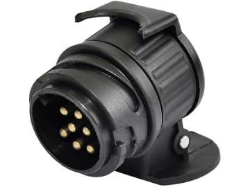 Anhänger-Adapter 12 V Stecker 13-polig; Steckdose 7-polig, Länge 50 mm Anhänger-Adapter 12 V Stecker 13-polig; Steckdose 7-polig, Länge 50 mm