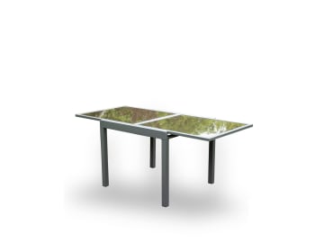 HOME DELUXE Gartentisch VERANO grau Balkontisch, Terrassentisch HOME DELUXE Gartentisch VERANO grau Balkontisch, Terrassentisch