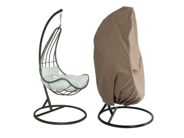 HOME DELUXE Polyrattan Hängesessel CAMA mit Regenabdeckung grau; schwarz; creme Hängeschaukel, Hängesesselgestell HOME DELUXE Polyrattan Hängesessel CAMA mit Regenabdeckung grau; schwarz; creme Hängeschaukel, Hängesesselgestell