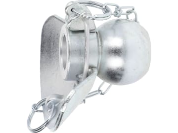 Kugelfangprofil Kat. 2 für Unterlenkerfanghaken, mit Kette und Klappsplint Kugelfangprofil Kat. 2 für Unterlenkerfanghaken, mit Kette und Klappsplint