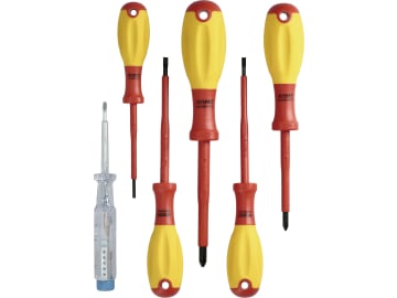 Hazet® Schraubendrehersatz Schlitz/Kreuzschlitz VDE, 6-teilig, 810/6VDE Hazet® Schraubendrehersatz Schlitz/Kreuzschlitz VDE, 6-teilig, 810/6VDE