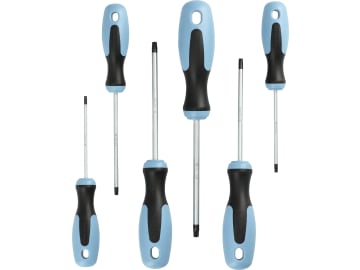 Hazet® Schraubendrehersatz, TORX®, 6-teilig, Aufhängeloch im Griff, 810T/6 Hazet® Schraubendrehersatz, TORX®, 6-teilig, Aufhängeloch im Griff, 810T/6