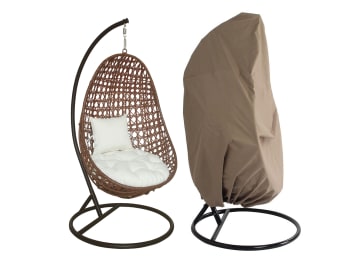 HOME DELUXE Polyrattan Hängesessel NIDO mit Regenabdeckung grau; braun; beige Hängeschaukel, Hängekorb, Hängesessel Outdoor HOME DELUXE Polyrattan Hängesessel NIDO mit Regenabdeckung grau; braun; beige Hängeschaukel, Hängekorb, Hängesessel Outdoor