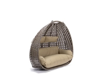 HOME DELUXE Polyrattan Hängesessel TWIN Braun - nur Korb ohne Gestell braun; beige Hängekorb, Hängesessel Outdoor HOME DELUXE Polyrattan Hängesessel TWIN Braun - nur Korb ohne Gestell braun; beige Hängekorb, Hängesessel Outdoor