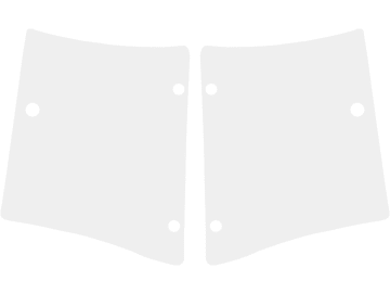 Massey Ferguson Seitenscheibe hinten links/rechts, gebogen, für Traktor MF 5000 mit Tunnelboden Massey Ferguson Seitenscheibe hinten links/rechts, gebogen, für Traktor MF 5000 mit Tunnelboden