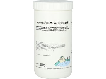 aquatop® pH-Minus Granulat BS zur Senkung des pH-Werts von Schwimmbadwasser 1,5 kg Dose aquatop® pH-Minus Granulat BS zur Senkung des pH-Werts von Schwimmbadwasser 1,5 kg Dose