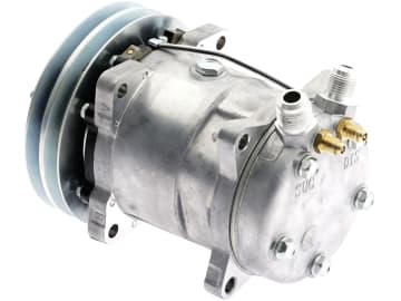 Klimakompressor 12 V mit Riemenscheibe Ø 152 mm, 2 Rippen, für Traktor Deutz-Fahr, 850893N Klimakompressor 12 V mit Riemenscheibe Ø 152 mm, 2 Rippen, für Traktor Deutz-Fahr, 850893N