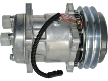 Klimakompressor 12 V mit Riemenscheibe Ø 152 mm, 2 Rippen, für Case IH, Claas, 851746N Klimakompressor 12 V mit Riemenscheibe Ø 152 mm, 2 Rippen, für Case IH, Claas, 851746N