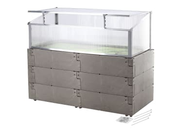 Juwel Hochbeet TIMBER Kombi-Set Kunststoff mit hochwertiger Holzoptik 130 x 60 x 90 cm Juwel Hochbeet TIMBER Kombi-Set Kunststoff mit hochwertiger Holzoptik 130 x 60 x 90 cm