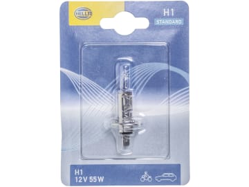Hella® Halogenlampe H1, 12 V, 55 W, P14,5s in Blisterverpackung, 8GH 002 089-138 Hella® Halogenlampe H1, 12 V, 55 W, P14,5s in Blisterverpackung, 8GH 002 089-138