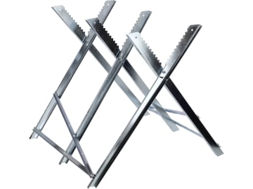 Impos Holzsägeblock Metall klappbar 815 mm x 785 mm verzinkt mit verzahnter Auflagefläche 150 kg Belastbarkeit Impos Holzsägeblock Metall klappbar 815 mm x 785 mm verzinkt mit verzahnter Auflagefläche 150 kg Belastbarkeit