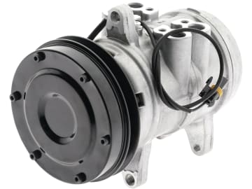 Klimakompressor 12 V mit Riemenscheibe Ø 146 mm, 1 Rippen, für John Deere, Denso: 6E171, 850516N Klimakompressor 12 V mit Riemenscheibe Ø 146 mm, 1 Rippen, für John Deere, Denso: 6E171, 850516N