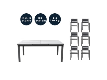 HOME DELUXE Sitzgruppe CALIDO MADERA Gartengarnitur, Balkonsitzgruppe, Terrassen Sitzgruppe HOME DELUXE Sitzgruppe CALIDO MADERA Gartengarnitur, Balkonsitzgruppe, Terrassen Sitzgruppe