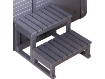 HOME DELUXE Outdoor Whirlpool Treppe MASI anthrazit Pooltreppe HOME DELUXE Outdoor Whirlpool Treppe MASI anthrazit Pooltreppe