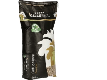 GALLUGOLD Geflügelkorn Premium OG als Alleinfutter zur Aufzucht und Mast von Masthähnchen/Broilern und Puten Pellet 20 kg Sack GALLUGOLD Geflügelkorn Premium OG als Alleinfutter zur Aufzucht und Mast von Masthähnchen/Broilern und Puten Pellet 20 kg Sack
