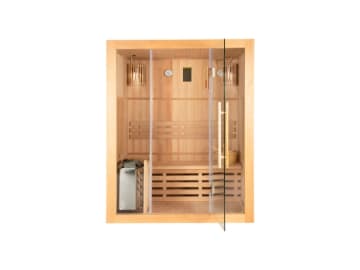 HOME DELUXE Traditionelle Sauna SKYLINE L Skyline L 150 x 120 cm natur Sauna für Zuhause, inkl. Saunazubehör, Massivholzsauna HOME DELUXE Traditionelle Sauna SKYLINE L Skyline L 150 x 120 cm natur Sauna für Zuhause, inkl. Saunazubehör, Massivholzsauna