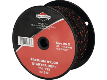 Briggs & Stratton Starterseil 4,4 mm x 61 m für Motor Serie 21, 25, 28, 29, 30, 35, 38, 40, 44, 790 967 Briggs & Stratton Starterseil 4,4 mm x 61 m für Motor Serie 21, 25, 28, 29, 30, 35, 38, 40, 44, 790 967