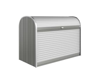 Biohort Store-Max 190 190 x 97 cm quarzgrau; metallic Passend für 3x 120l Mülltonnen, quer oder 2x 240l Mülltonnen, quer Fahrradbox, Mülltonnenbox, Gartenbox Biohort Store-Max 190 190 x 97 cm quarzgrau; metallic Passend für 3x 120l Mülltonnen, quer oder 2x 240l Mülltonnen, quer Fahrradbox, Mülltonnenbox, Gartenbox